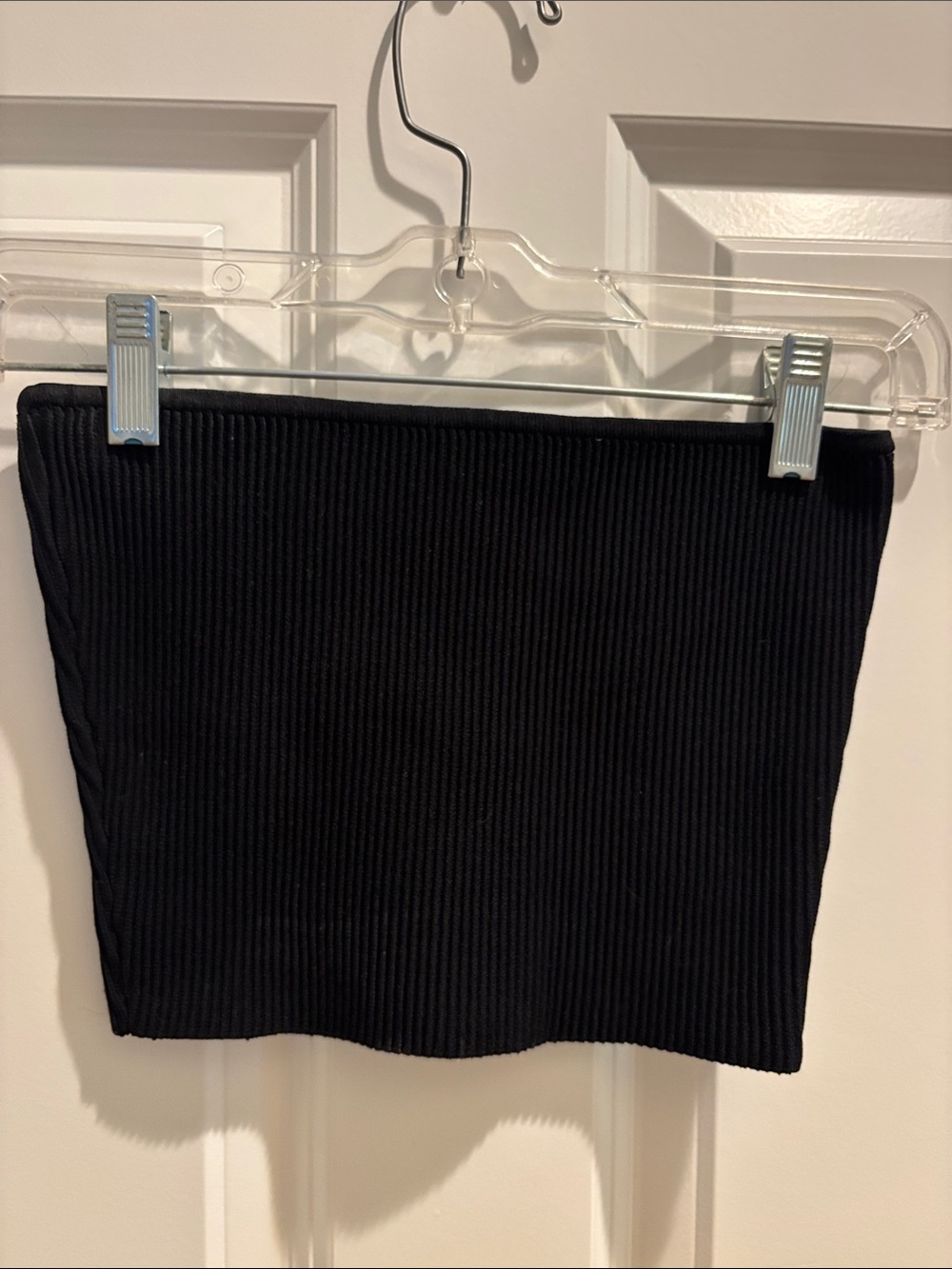 Aritzia Babaton Ribbed Black Tube Top - Women size small